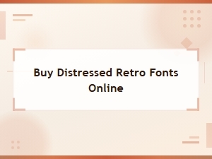 Buy Distressed Retro Fonts Online | Vintage Typography Collection